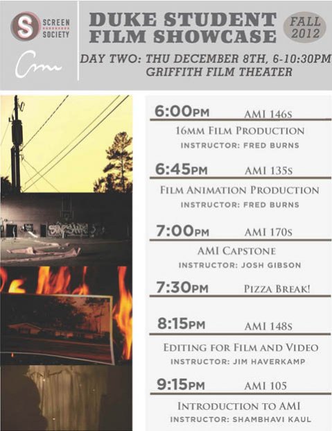 Screen/Society--AMI Duke Student Film Showcase, Pt. II